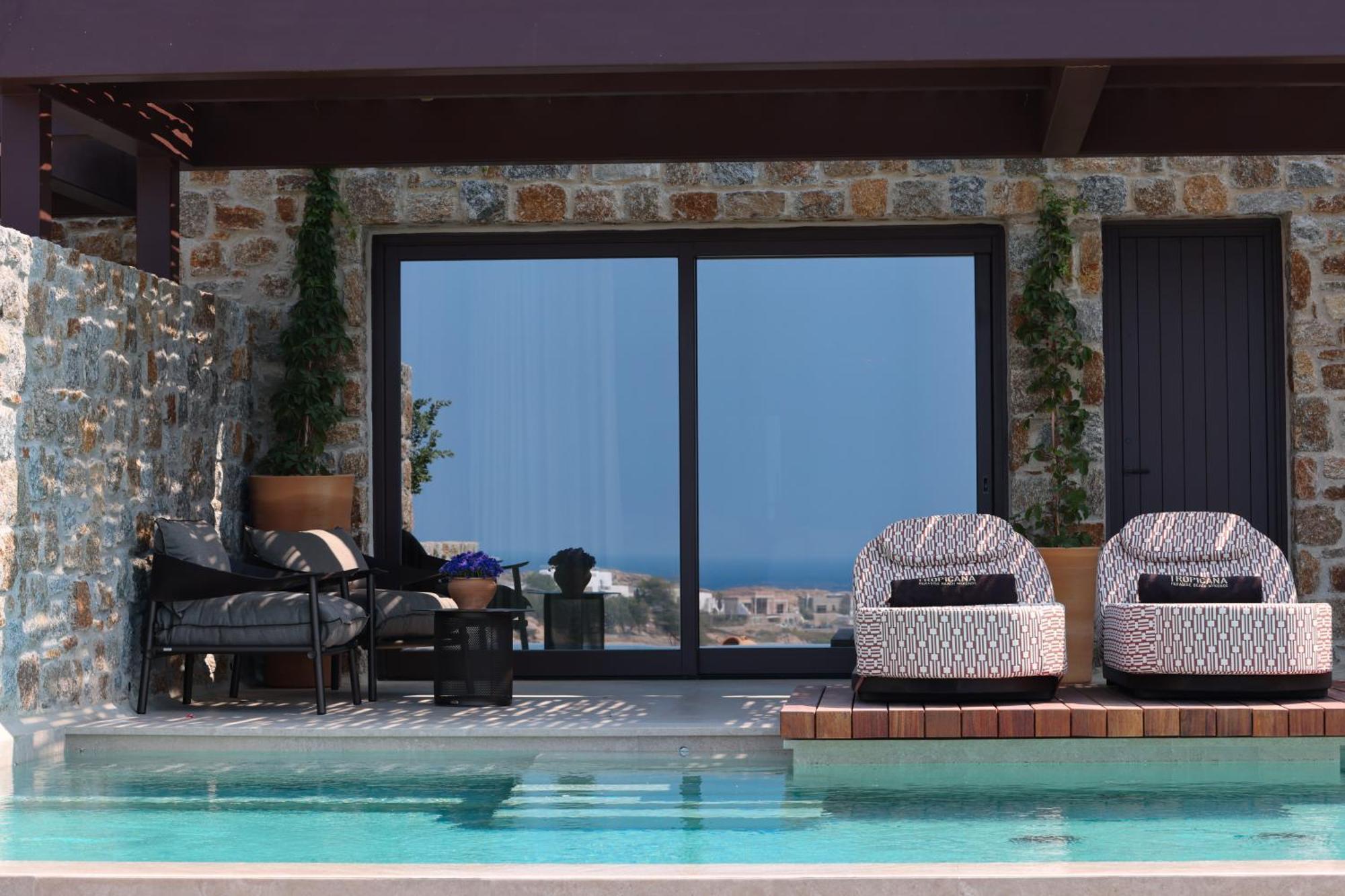 Tropicana Hotel , Suites & Villas Mykonos Paradise Beach  Esterno foto